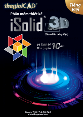 Phần mềm thiết kế iSolid 3D phiên bản tiêu chuẩn năm 2024 - Giao diện tiếng Việt (Bản quyền 10 năm)