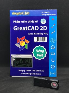 Phần mềm thiết kế GreatCAD® 2D phiên bản tiêu chuẩn – Giao diện tiếng Việt (USB/2020)