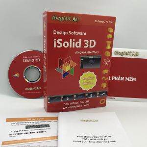 Phần mềm thiết kế iSolid 3D phiên bản tiêu chuẩn 1.0.7.0 – Giao diện tiếng Anh